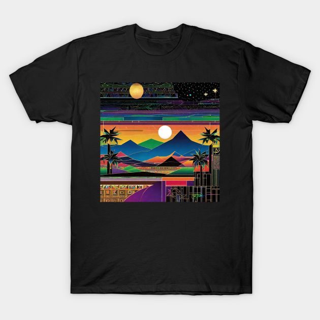 Psychedelic Apocalypse Eclipse Dreams 130 T-Shirt by Benito Del Ray